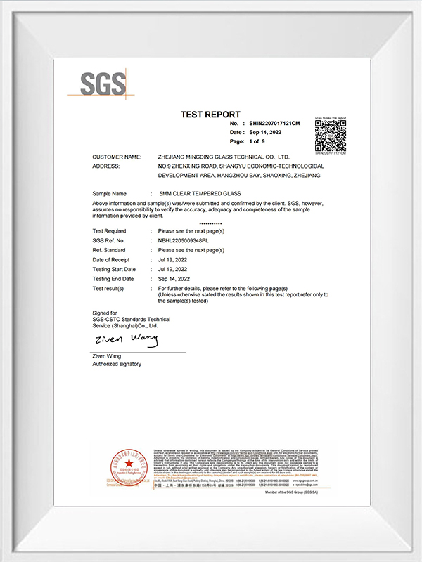 Zhejiang Minging Glass Technology Co., Ltd.