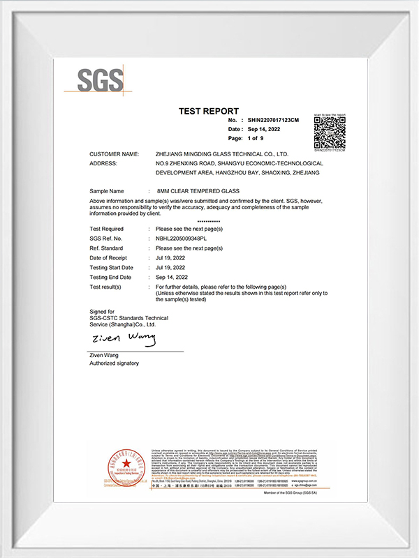 Zhejiang Minging Glass Technology Co., Ltd.